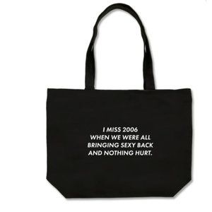 Sexy Back NWT Zip Top Tote Bag
